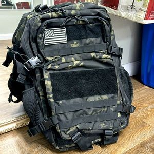 NWOT Tactical Backpack- green camouflage